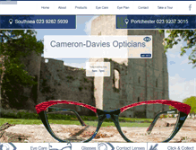Tablet Screenshot of cameron-davies.com
